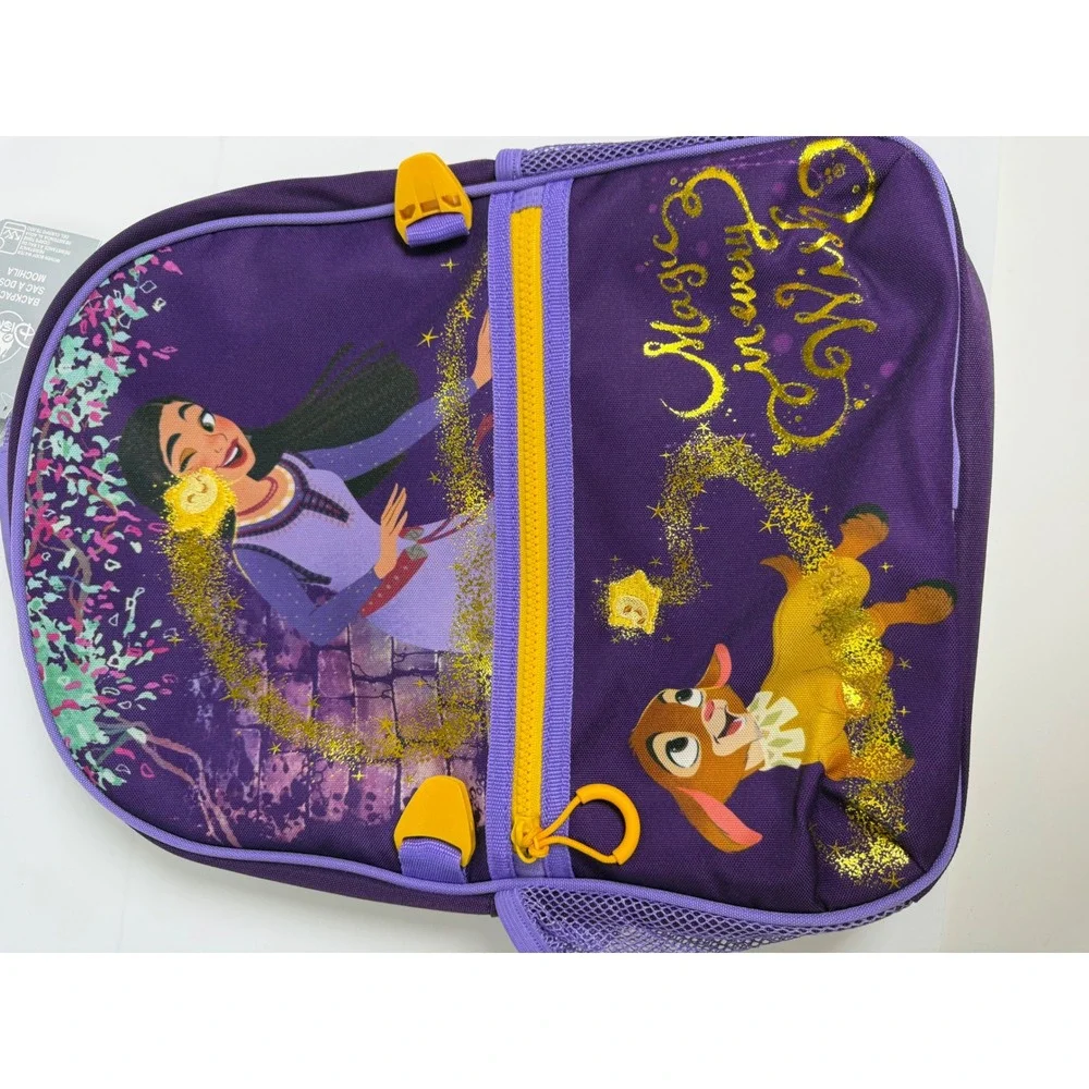 NWT Disney Wish Asha Valentino Purple Backpack Tech Sleeve Magic Every Wish New